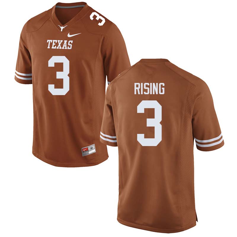 Men #3 Cameron Rising Texas Longhorns College Football Jerseys Sale-Orange